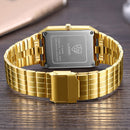 Luxury Gold Square Wristwatch