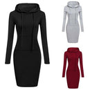 Slim Pullover Hoodie Dress