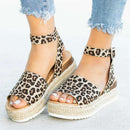 Open Toe Ankle Strap Wedges