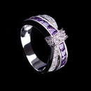 Criss Cross Crystal Ring 