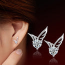 Angel Wings Silver Plated Earrings