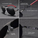 Men's Vintage Aluminum Polarized Sunglasses