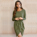 Wrap Dress with Long Sleeves