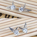 Angel Wings Silver Plated Earrings