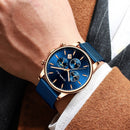 Chronograph Mesh Belt Men's Watch
