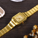 Luxury Gold Square Wristwatch