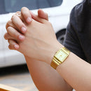 Luxury Gold Square Wristwatch