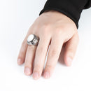 Men's Vintage Turquoise Stone Ring