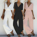 Wide Leg Boho Jumpsuit Romper