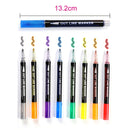 12-color Self-Outline Metallic Markers 