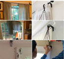 No Drill Curtain Rod Brackets