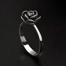 BLACK DAHLIA FLOWER RING