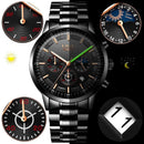 Military Black Steel Watch