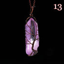 Tree of Life Crystal Pendant Necklace