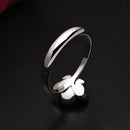 BLACK DAHLIA FLOWER RING