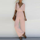 Wide Leg Boho Jumpsuit Romper