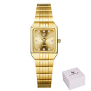 Luxury Gold Square Wristwatch