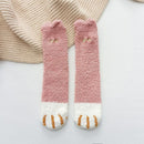 Fluffy paw socks