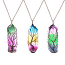 Tree of Life Crystal Pendant Necklace