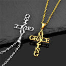 Amazing Grace Cross Necklace