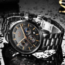 Military Black Steel Watch