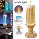 Color Changing LED Water Candle with Glitter