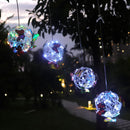 Solar-lit Mesh Butterfly Orb