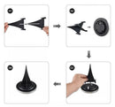 Solar powered LED disc lights