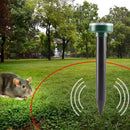 Solar-powered mole repeller