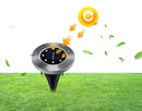 Solar powered LED disc lights