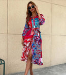 Dress with printed shirt
