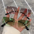 Rimless Retro Sunglasses