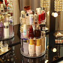 Rotating makeup organizer