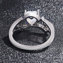 Mom Heart Opal Ring 