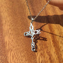 Amazing Grace Cross Necklace