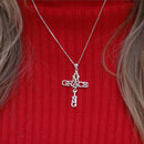 Amazing Grace Cross Necklace