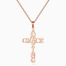 Amazing Grace Cross Necklace