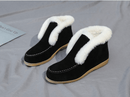 Suede Leather Ankle Boots