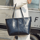 Vintage Oil Wax Leather Tote Bag