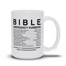 Bible Emergency Numbers Mug