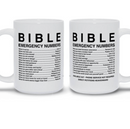 Bible Emergency Numbers Mug