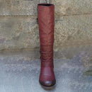 Vintage Leather Zip Boots