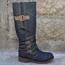 Vintage Leather Zip Boots