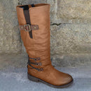 Vintage Leather Zip Boots