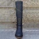 Vintage Leather Zip Boots
