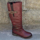 Vintage Leather Zip Boots