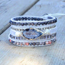 Magical Labradorite &amp; Druzy Crystal Braided Bracelet
