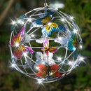 Solar-lit Mesh Butterfly Orb
