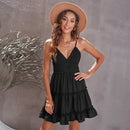 Women's V-neck Spaghetti Strap Dress 