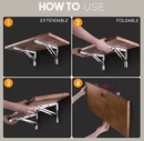 Foldable Wall Shelf Bracket (2 pieces) 